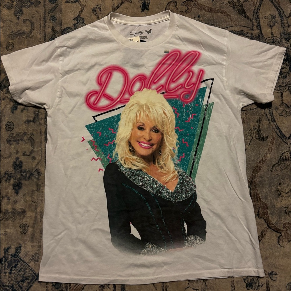 Dollcake White Tee with Pink Design